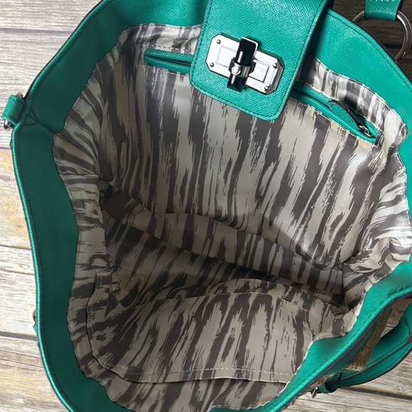 Boho bag teal and mesh style rope boat bag beach bag hand or shoulder - Picture 4 of 6